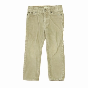 ElasticCuffs Fashionable Fit Crewcuts Girls Khaki Corduroy Pants