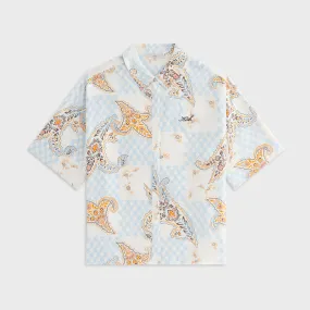 Kith Women Mari Crest Paisley Shirt - Silk Linen blend Sustainable production