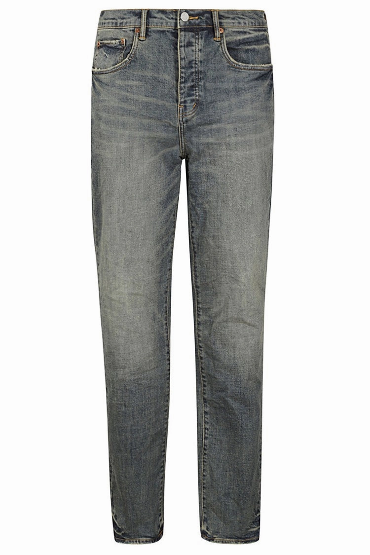 Vintage Aged Slim Jeans Anti Fade Technology Simple Touch
