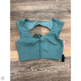 Athletic Bra By Free People In Teal, Size: S Wrinkle Free Weave Non Iron Fabric