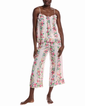 Brushed Inner Layer 40 Winks 2pc Tank & Cropped Pant Set