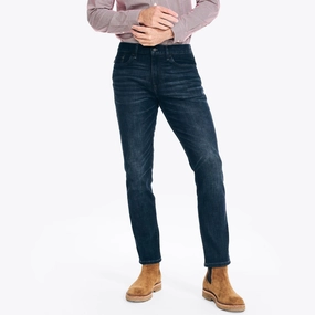 Natural Style Garment Dyed Technique Nautica Mens Athletic Slim Stretch Denim