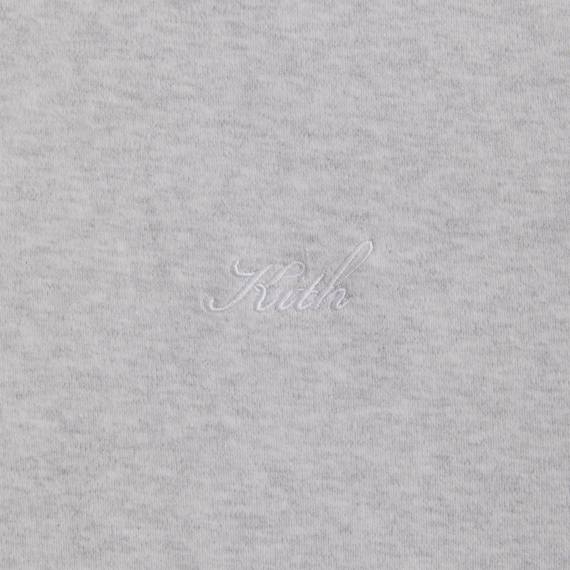 Rural style Kith Interlock Williams V Full Zip Hoodie - Light Heather Grey