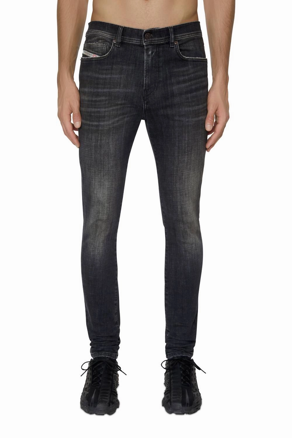 Adaptive Look D-Amny Skinny Fit Denim Jeans In Black