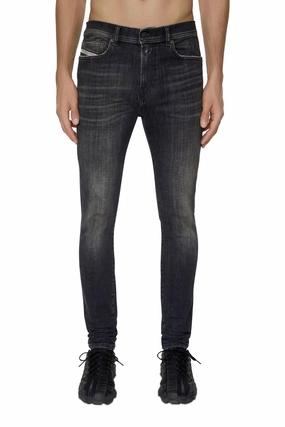 Adaptive Look D-Amny Skinny Fit Denim Jeans In Black
