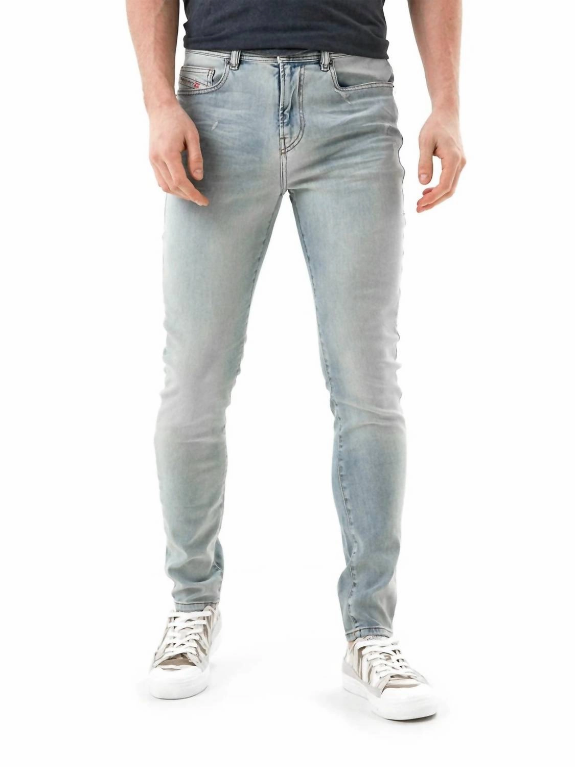 D-Amny Skinny Fit Denim Jeans In Light Blue Neutral Outfit Piece