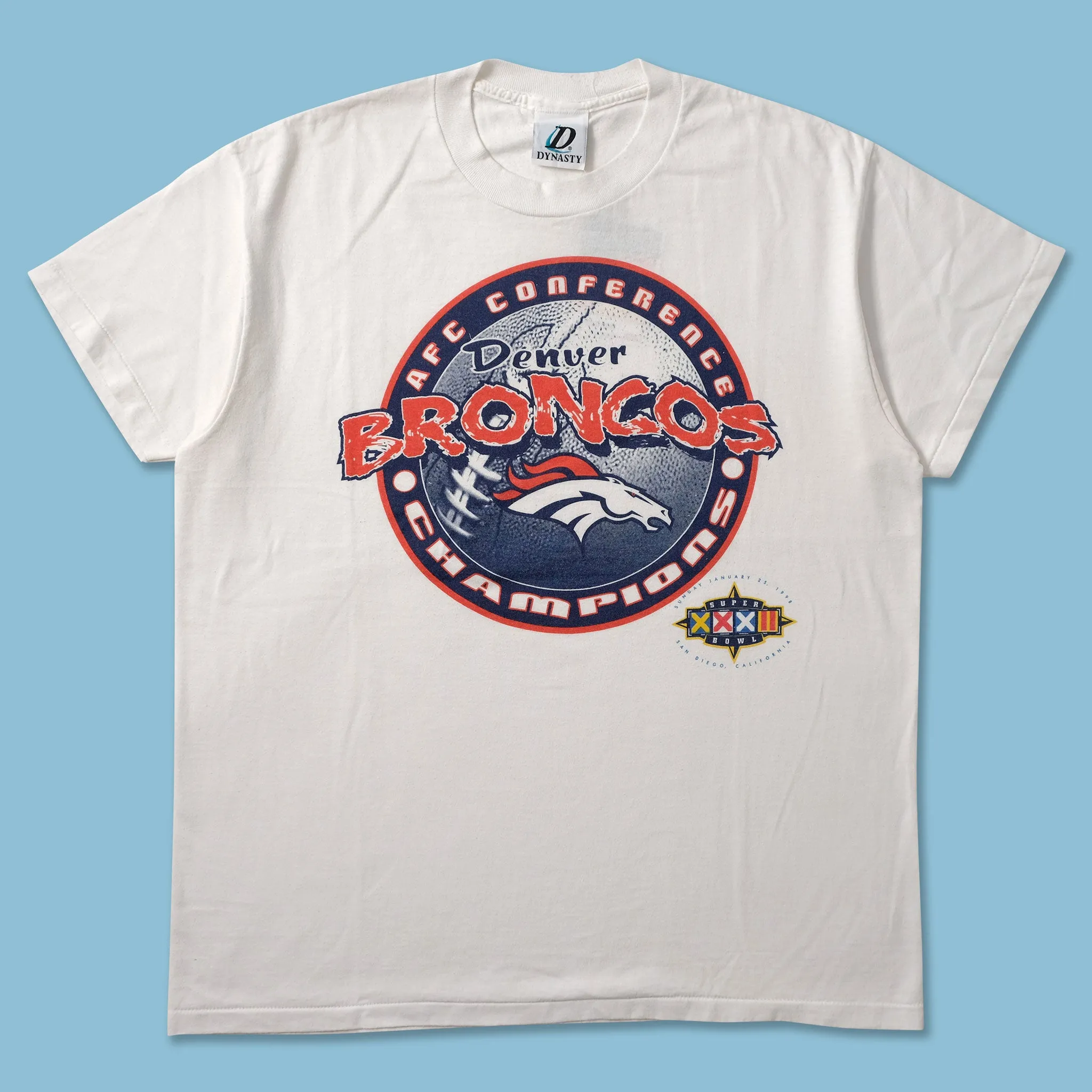 Timeless Comfort Wear 1998 Denver Broncos T-Shirt Large