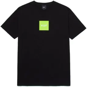 MoistureWicking Light Casual Huf Essentials Box Logo T-Shirt - Black