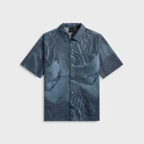 Easy Styling Daily Paper Braids Denim Shirt - Multi-Colored