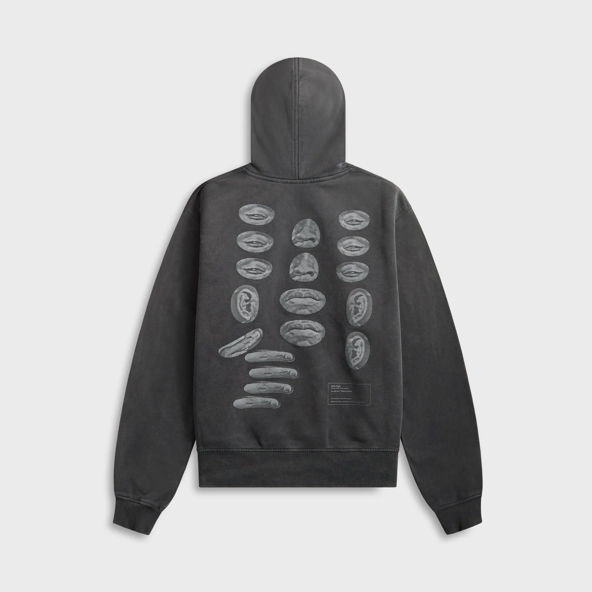 Fuzzy Mountain Daily Paper Senses Hoodie - Washed Black