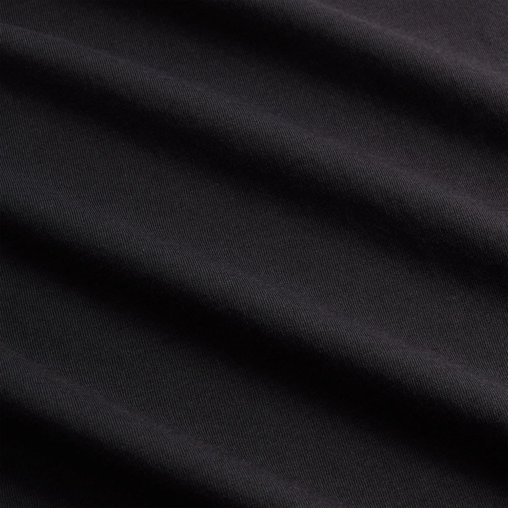 &Kin Pima Jersey Alex Boxy Tee - Black Essential Wardrobe Heathered Fabric
