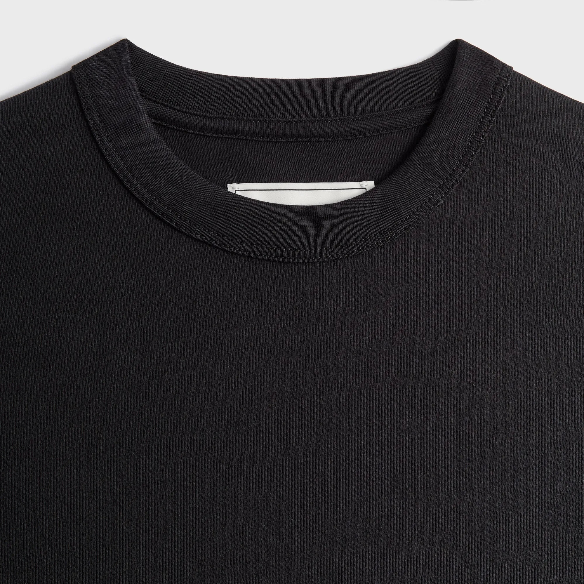 &Kin Pima Jersey Alex Boxy Tee - Black Urban Fashion