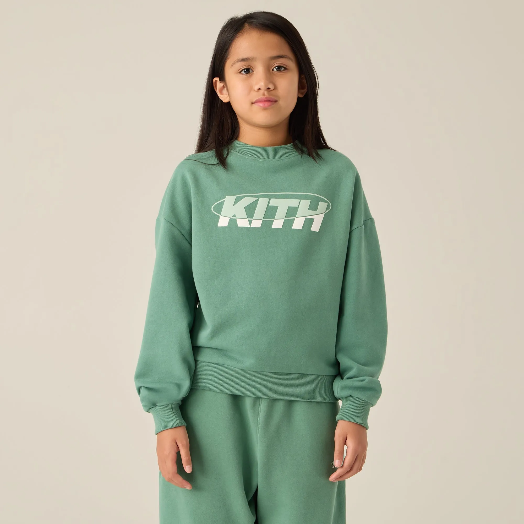 Kith Kids Orbit Nelson Crewneck - Lucerne All Season Camping Comfort