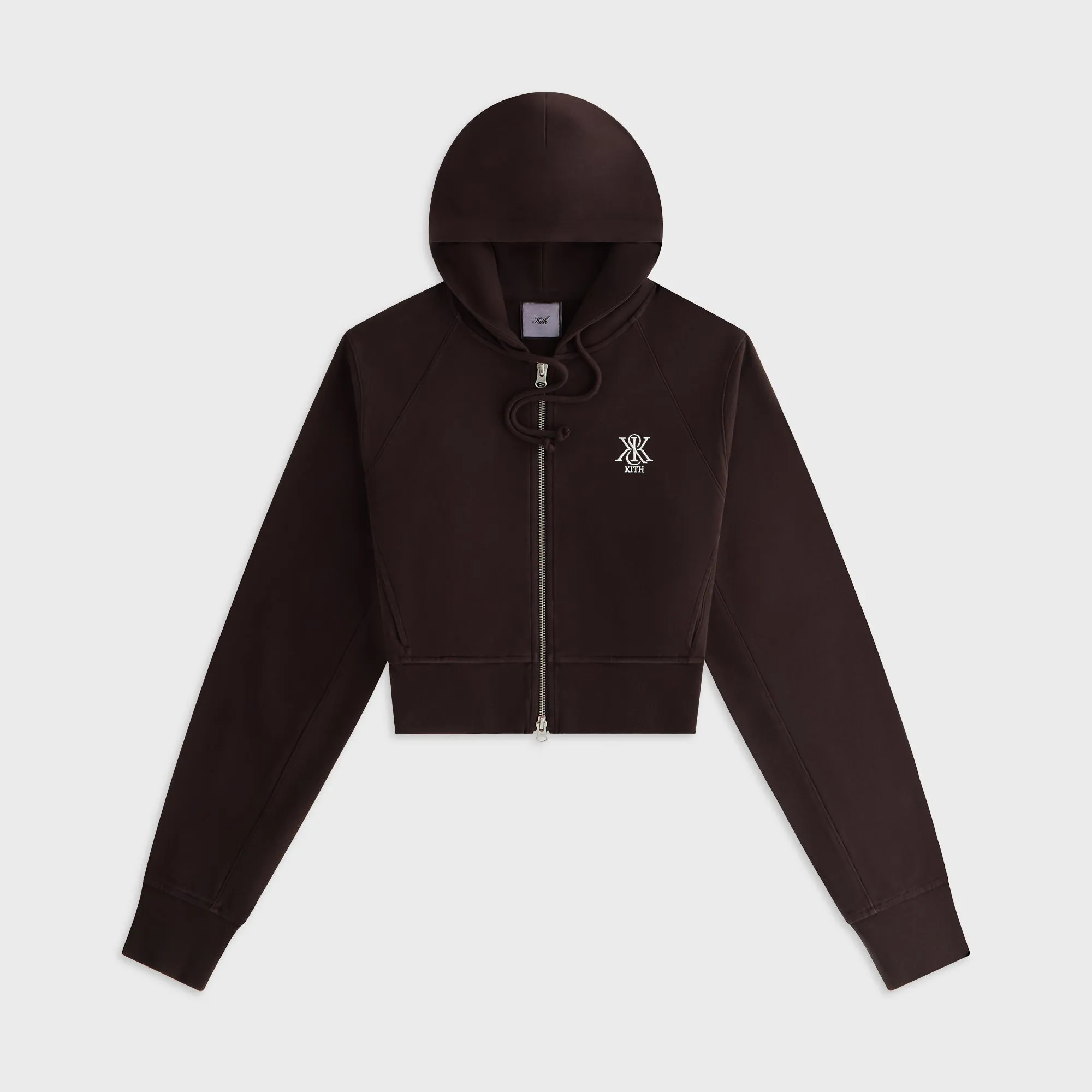 Essential Bold Coffee Run Kith Women Davin Cropped Hoodie - Incognito