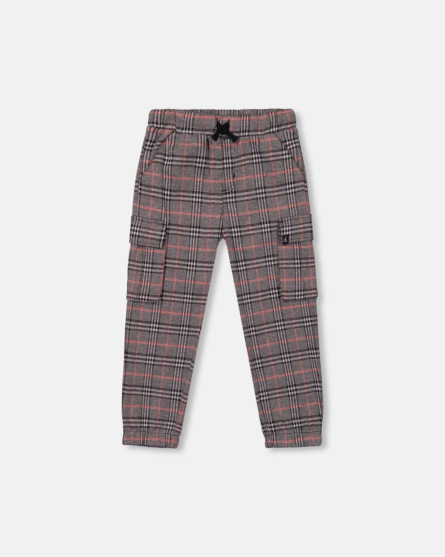 Plaid Cargo Pant Gray and Black Windproof Membrane Breathable Wearable
