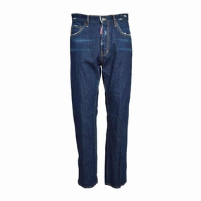 Dark Blue Denim 642 Jeans Winter Warmth Minimalist Shopping Day Adult Fashion Athlete Fit