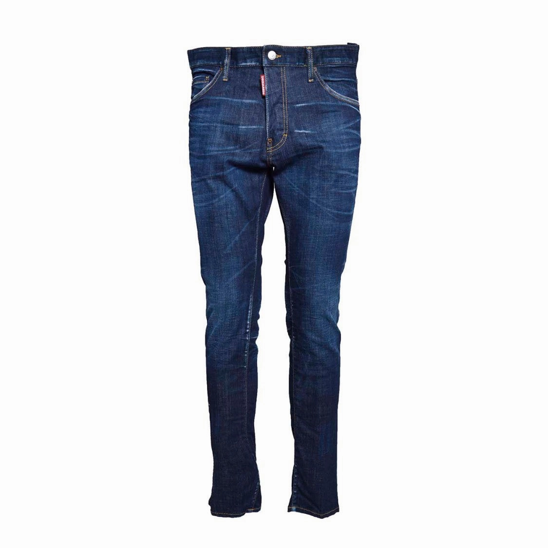 Quick Dry Fabric Dark Blue Denim Cool Guy Dark Clean Jeans