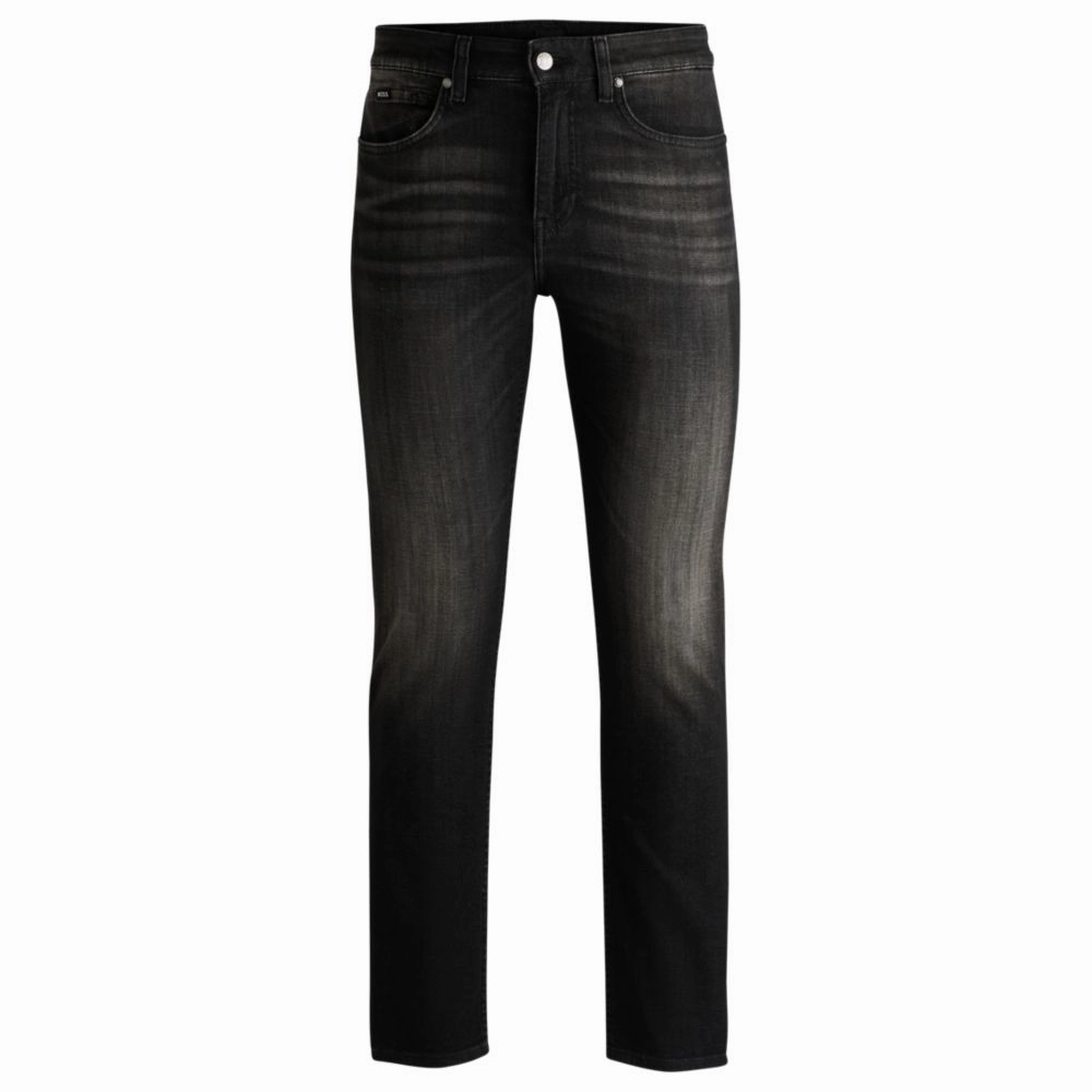 Delaware Slim-fit jeans in black stretch denim Everyday Style