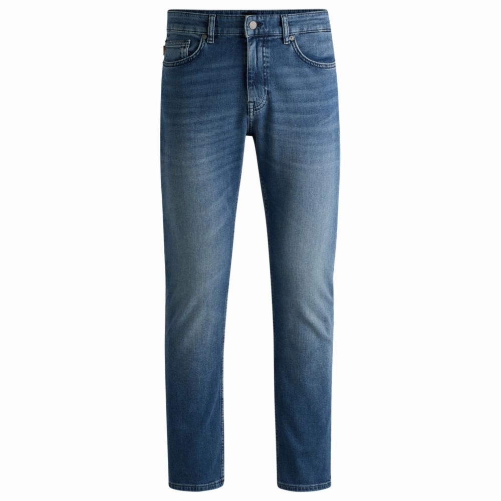 Office Wear Trendy Home Comfort All Use Wear Delaware Slim-fit jeans in blue comfort-stretch denim
