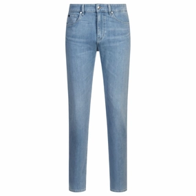 Autumn Days Outdoor Enthusiast Streetwear Fan Family Style Minimalist Style Date Night Delaware slim-fit jeans in blue Italian denim