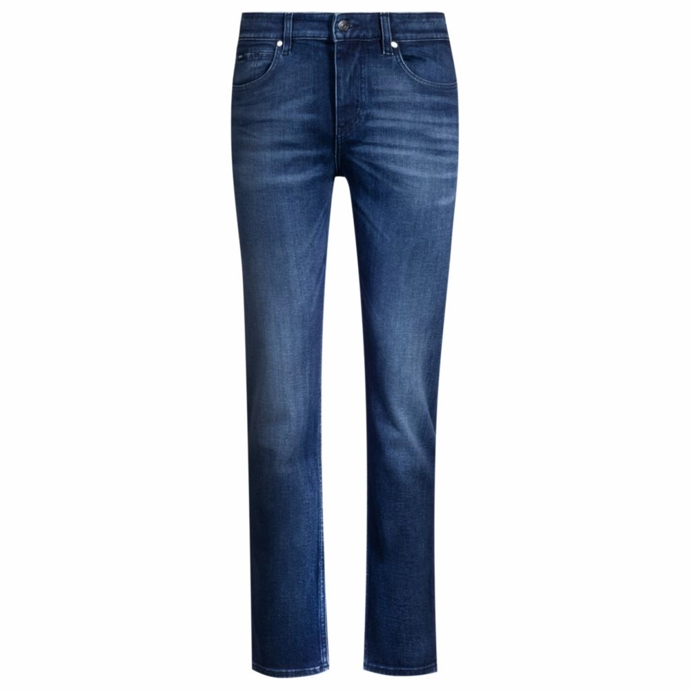 Delaware slim-fit jeans in dark-blue stretch denim Weekend Wear Loose Smooth Shopping Day