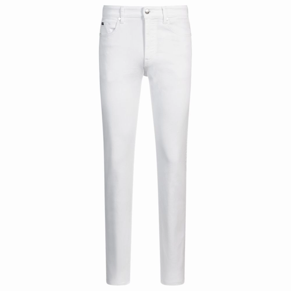 Plain style Stay Stylish Delaware slim-fit jeans in white comfort-stretch denim