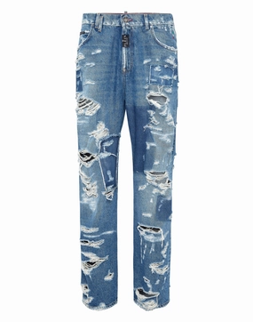 Trend Friendly Denim Beach Boy Fit Trousers