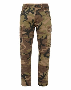 Denim Cargo Trousers Camouflage Traveler Gear Sustainable Compact Weave Technology