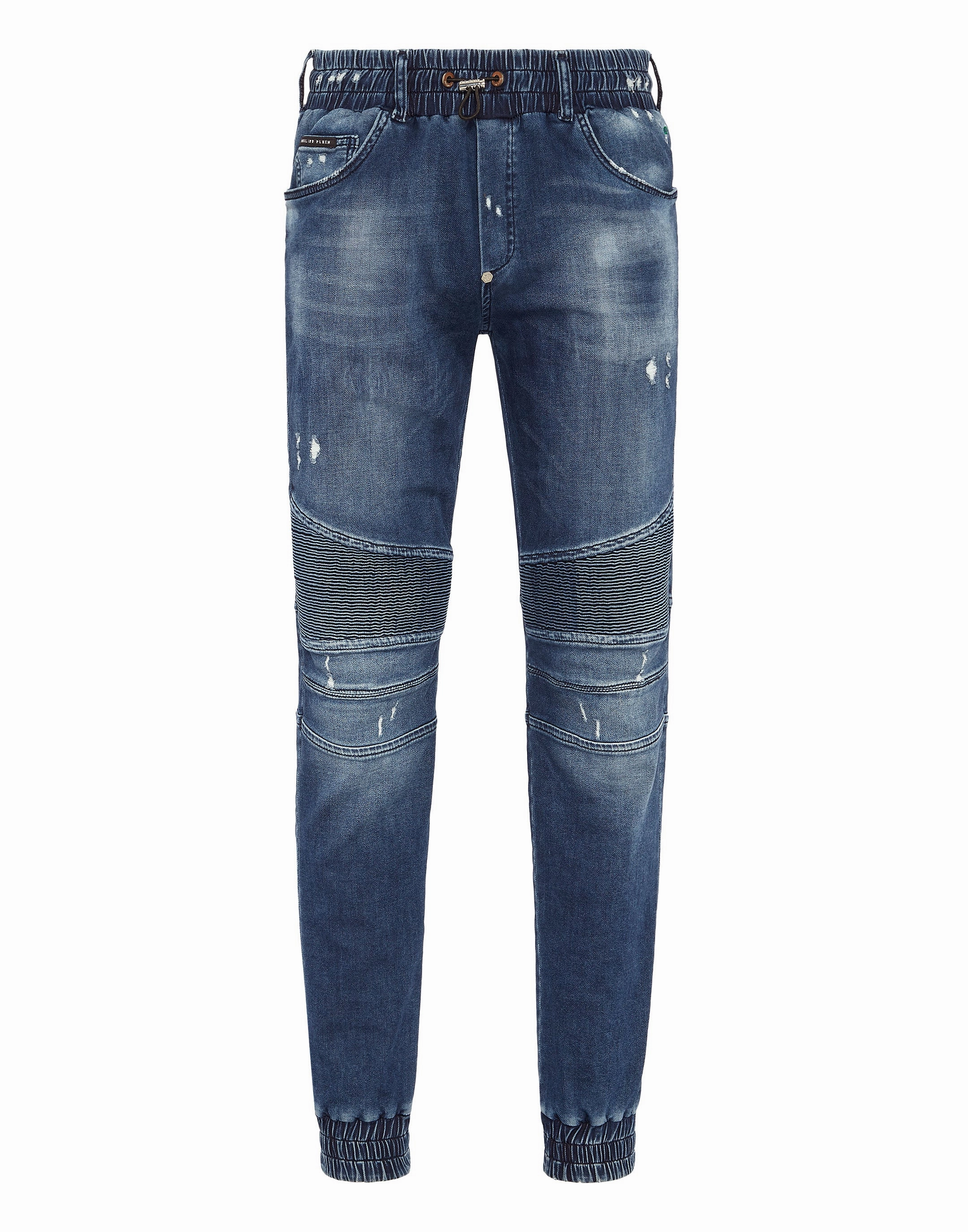 Denim Jogging Trousers Fitted Comfort