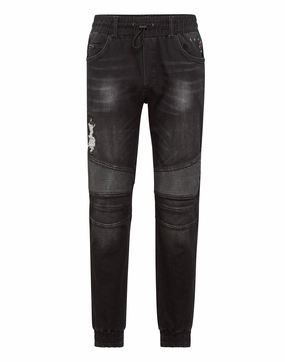 Denim Jogging Trousers All Round Wear No Fuss Fit