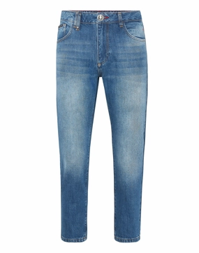 Denim Trousers Detroit Fit Work Meeting Relaxed Style Outfit Basic