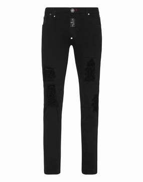 Denim Trousers Rock Star Fit Anytime Look Smooth Comfort