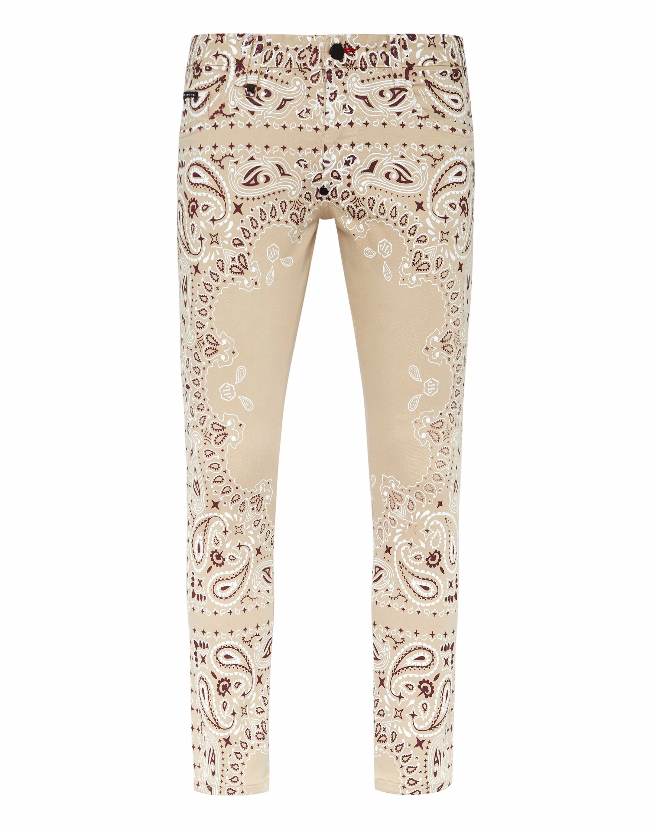 Couple Look Modern Denim Trousers Skinny Fit Paisley Bandana
