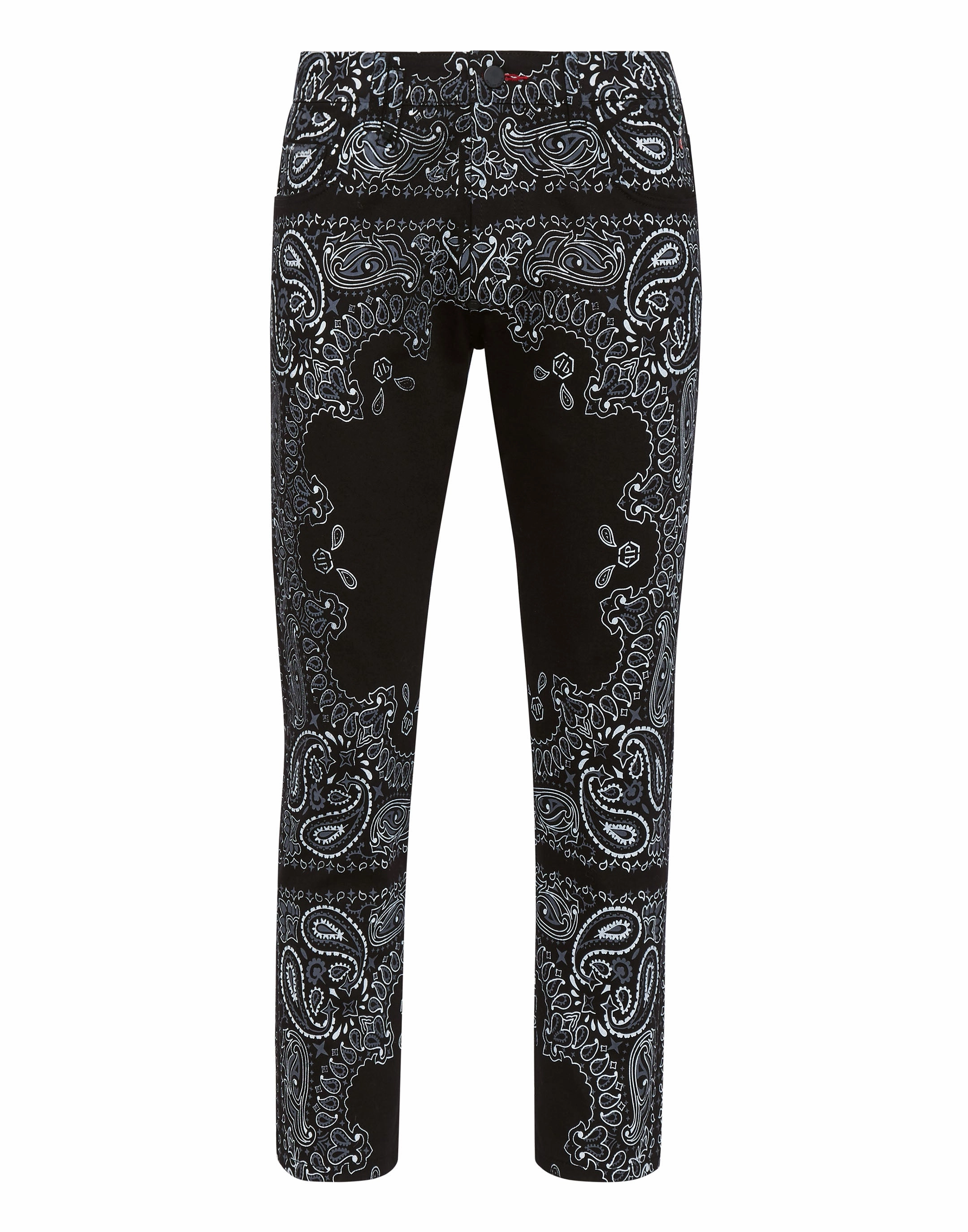 Quick Pick Denim Trousers Skinny Fit Paisley Bandana