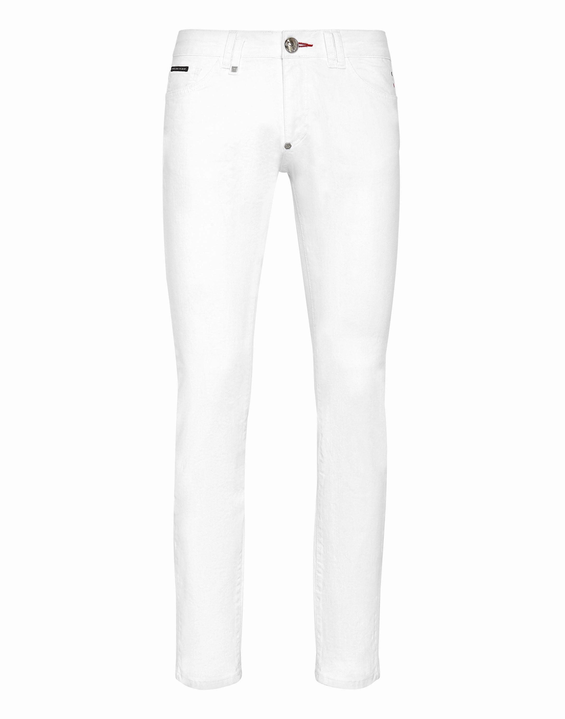 Denim Trousers Slim Fit Basic Fade Resistant Wash Crisp Look