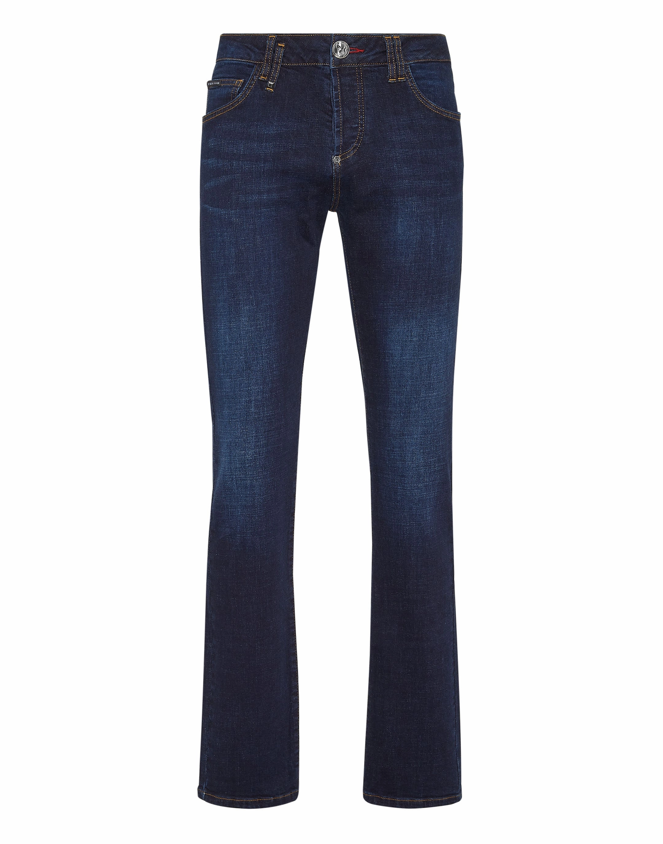 Denim Trousers Straight Cut Supreme Iconic Plein Basic Travel Essential Breathable Fit