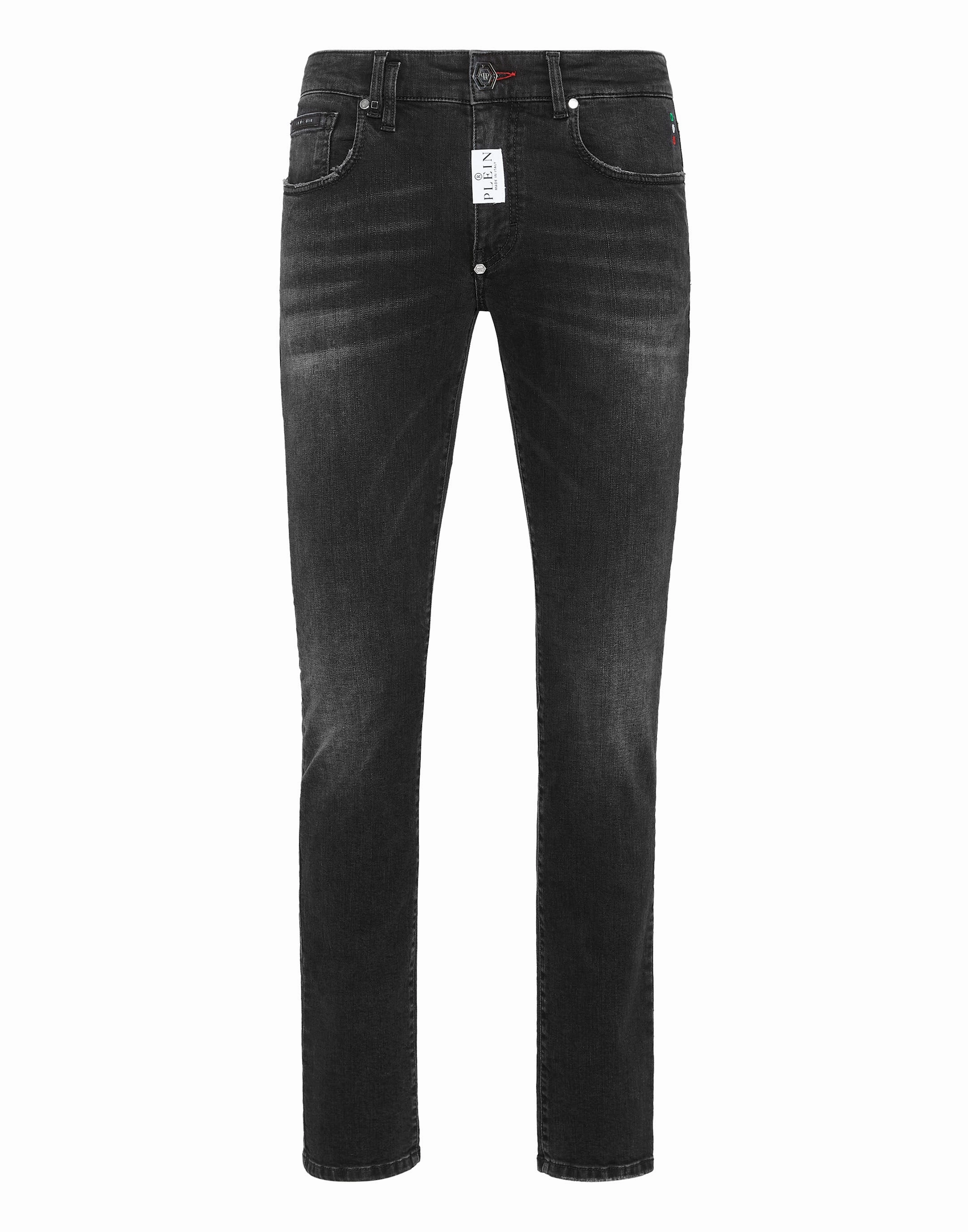 Barrel Leg Construction Yearlong Fit Denim Trousers Super Fit