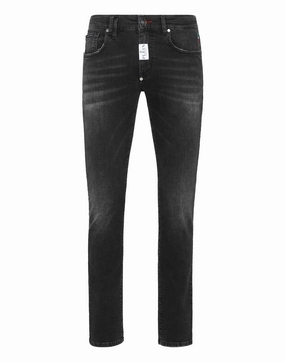 Denim Trousers Super Fit Student Outfit Work Ready Streetwear Fan Beach Day