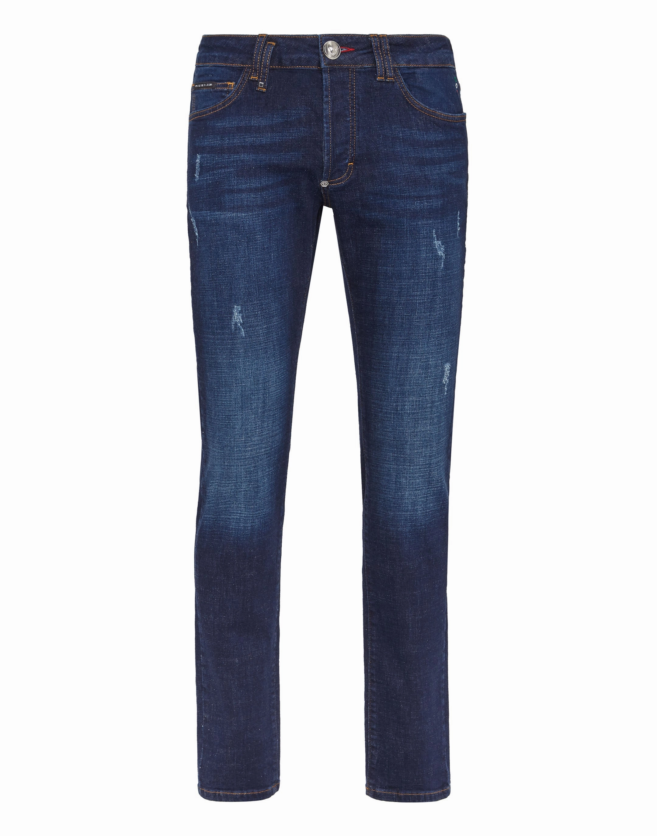 Stylish Sunny Vibes Party Look Luxury Denim Trousers Super Straight Cut Basic