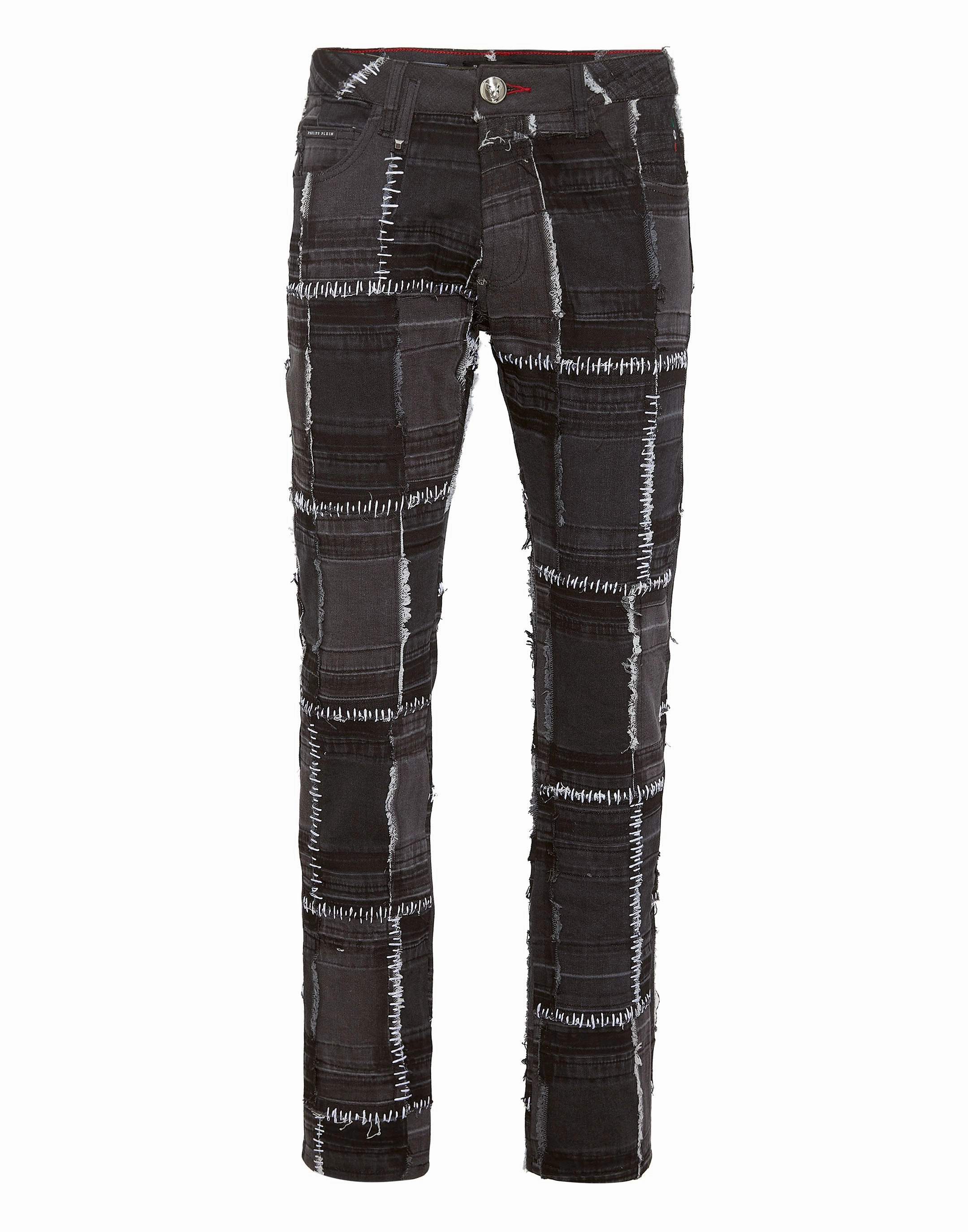 Denim Trousers Super Straight Cut Brunch Outfit Night Out