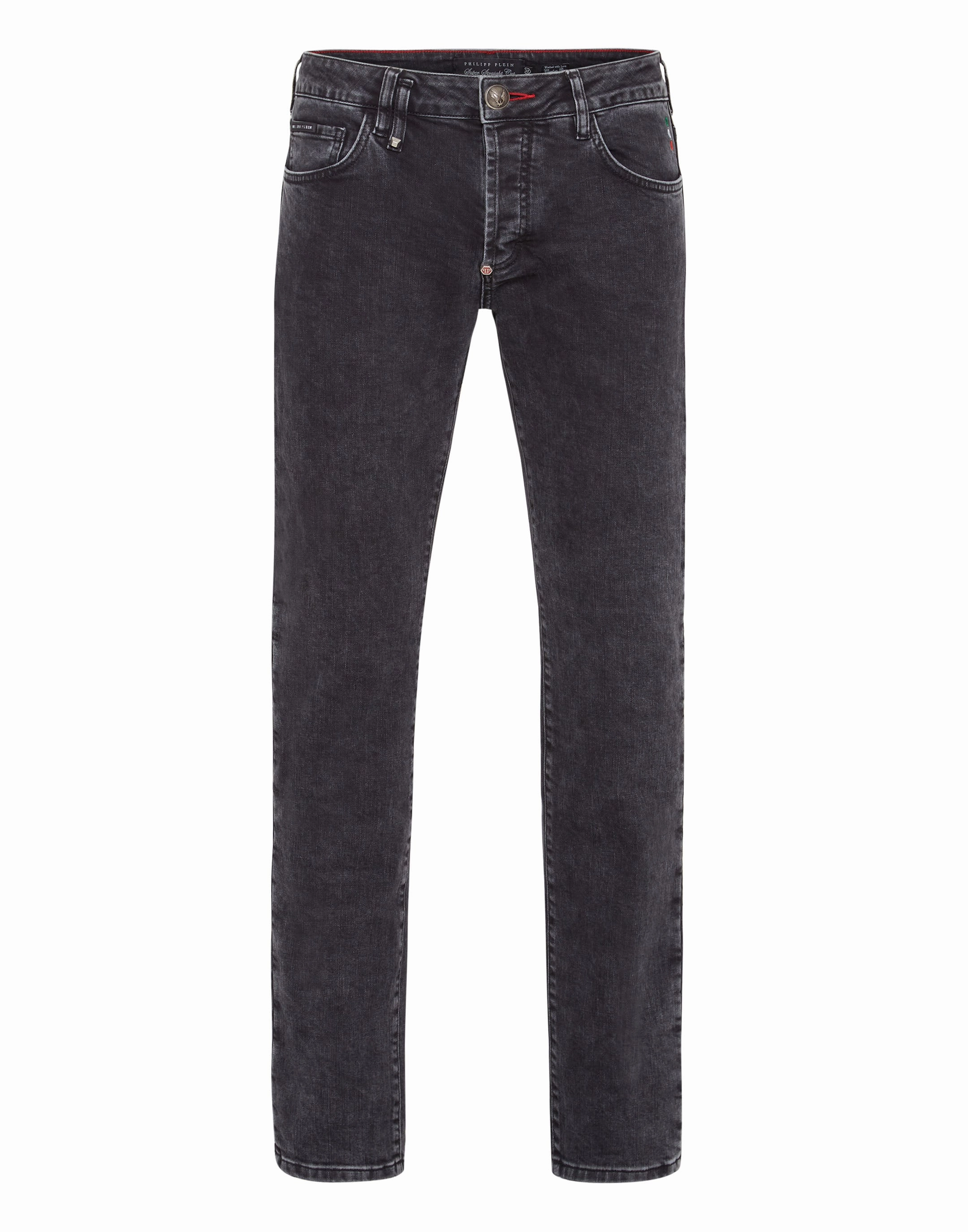 Contemporary Vibe Multi Purpose Pockets Denim Trousers Super Straight Cut Iconic Plein