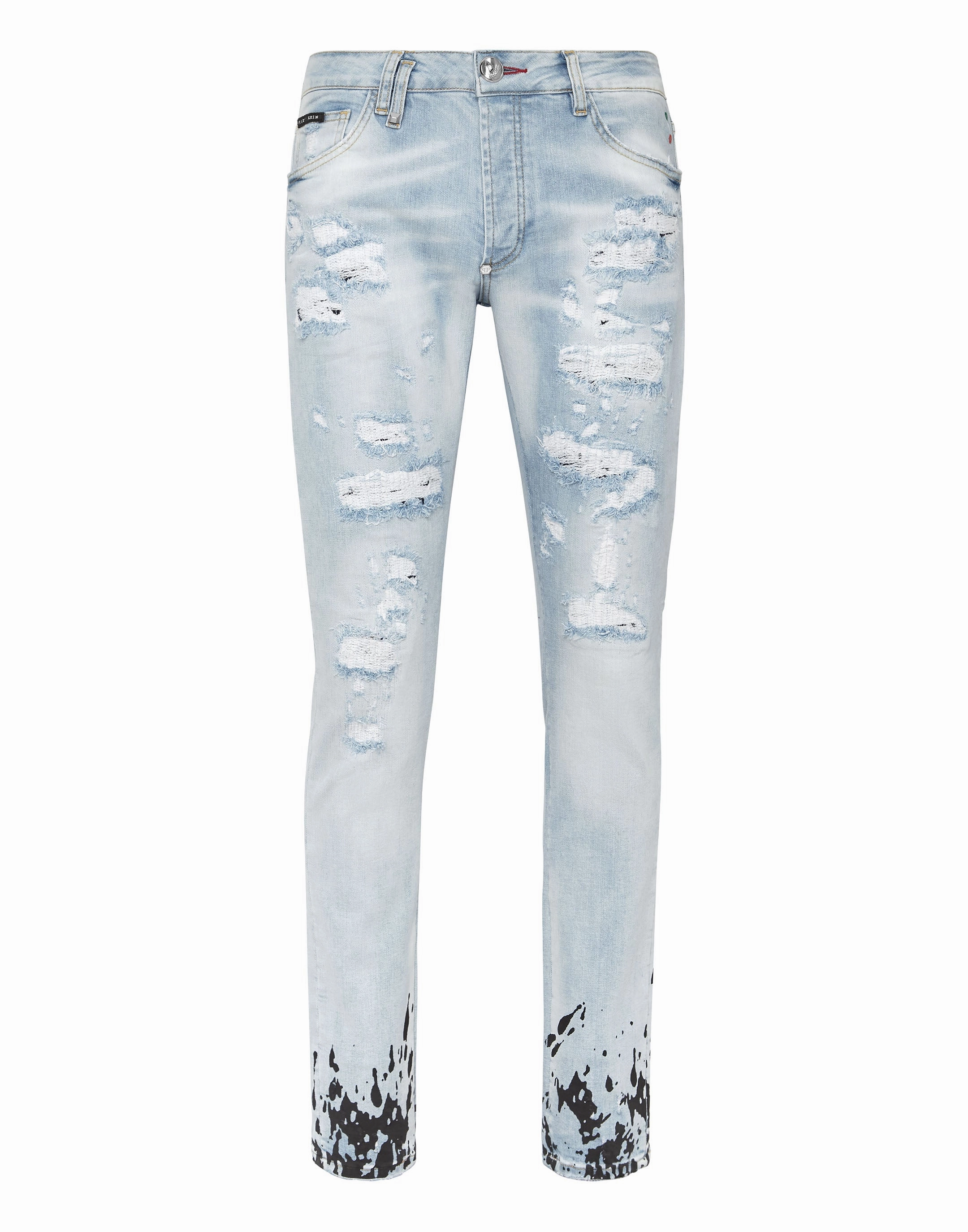 Lifestyle Choice Denim Trousers Super Straight Cut Tattoo