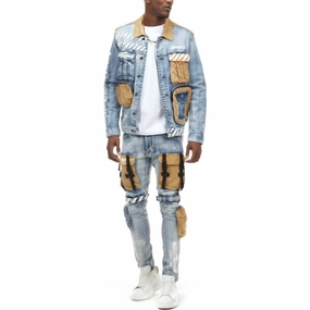 All Fit Use Modern Appeal Denim Utility Jeans In Bowery Blue