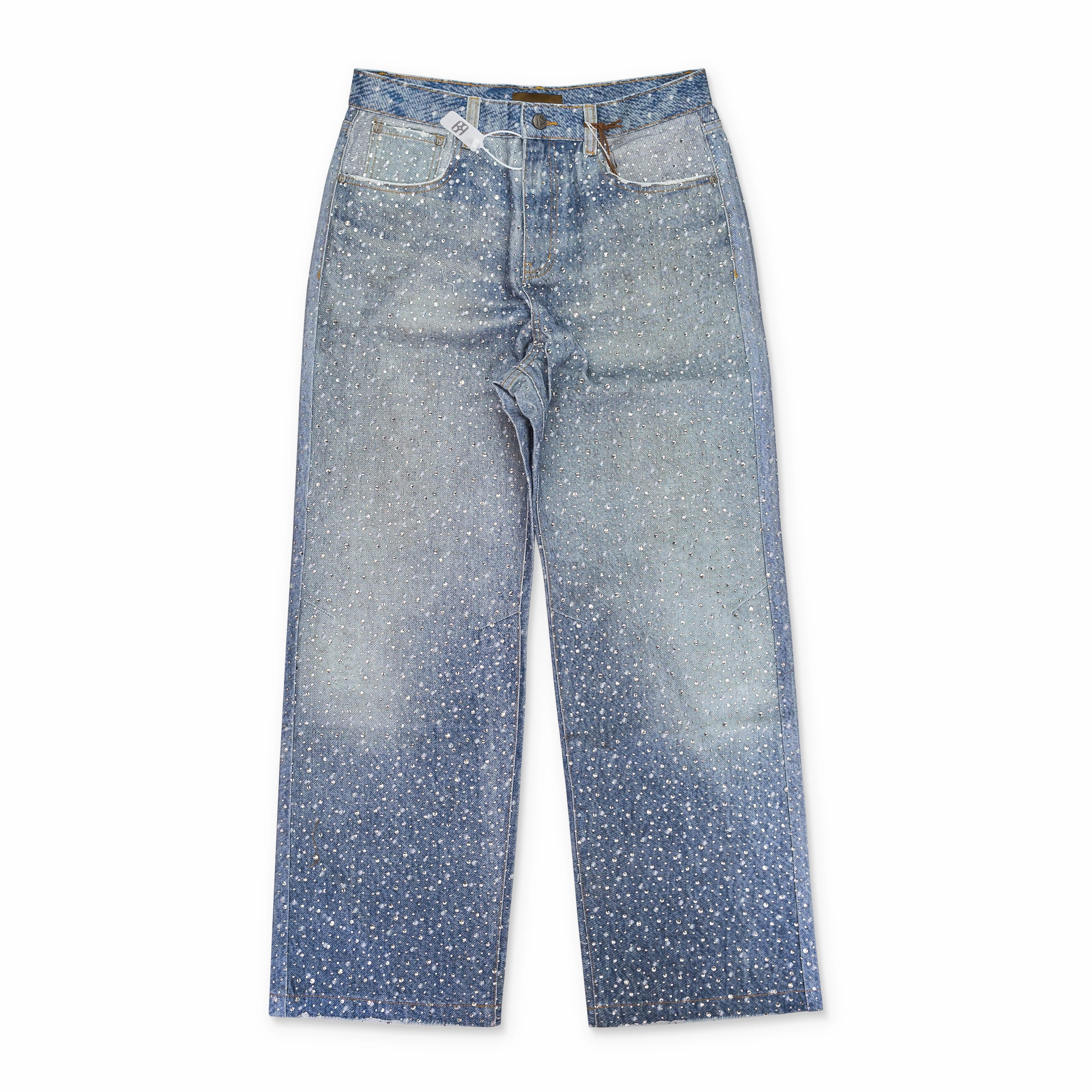 DIAMOND DENIM BLUE STRAIGHT-FIT JEANS Unisex Fit
