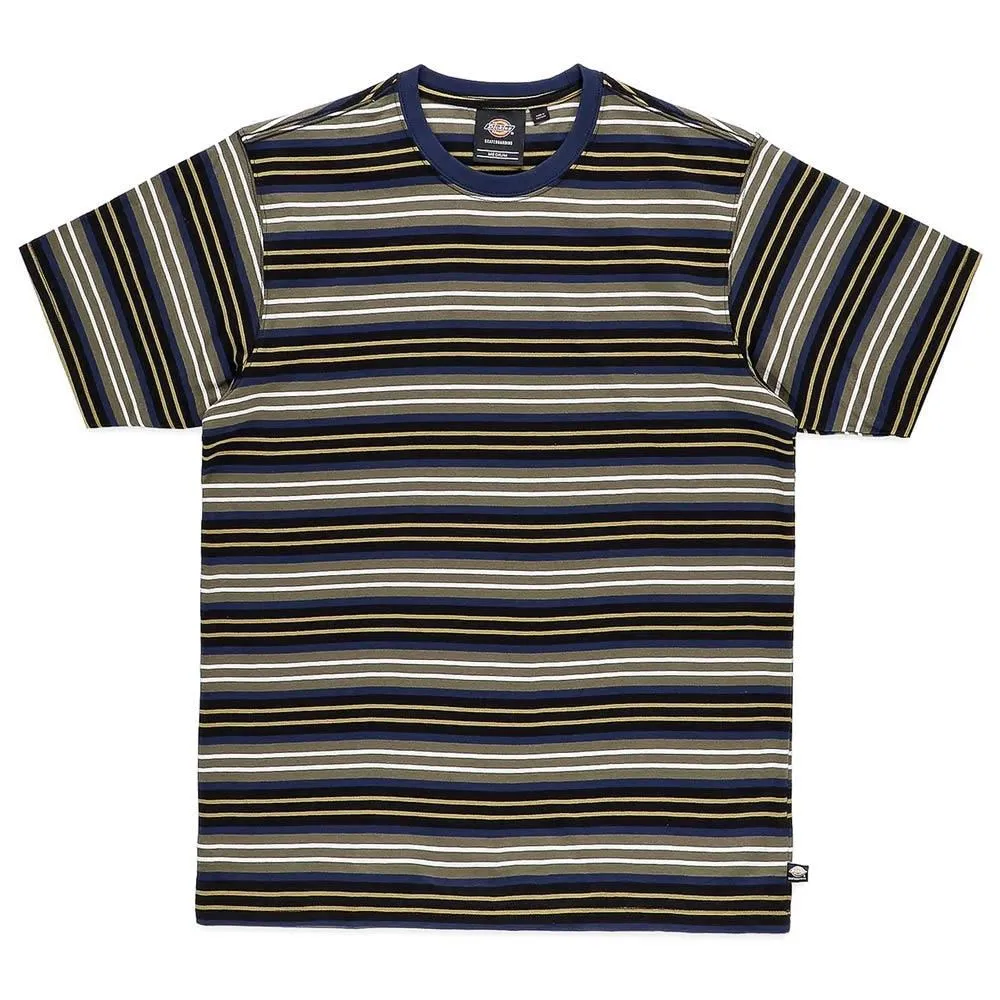 Reinforced Shoulders Dickies Bothell Stripe T-Shirt - Black