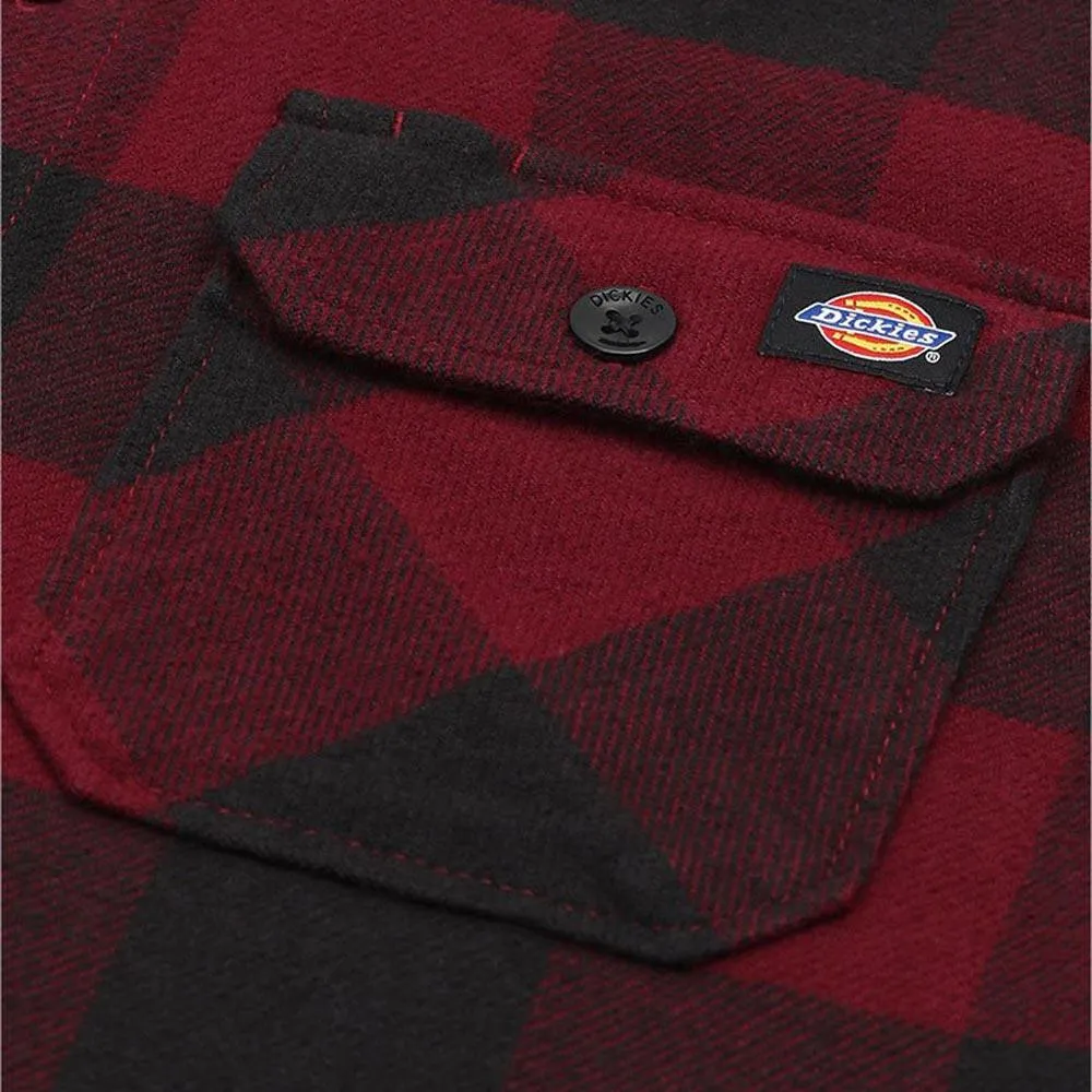 Dickies New Sacramento Shirt - Maroon Unisex Option Workwear Essential