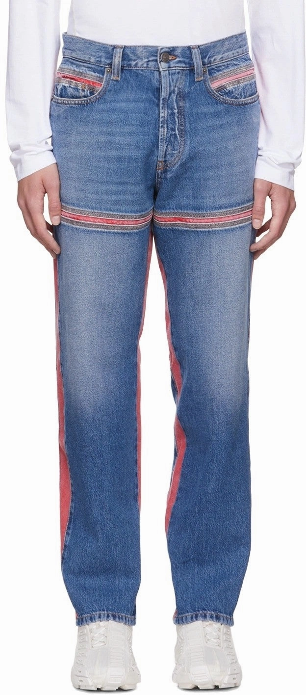 Diesel D-Mand Mid-Rise Straight Leg Jeans Comfort Stretch Weave Everyday Outdoor Enthusiast Vibrant