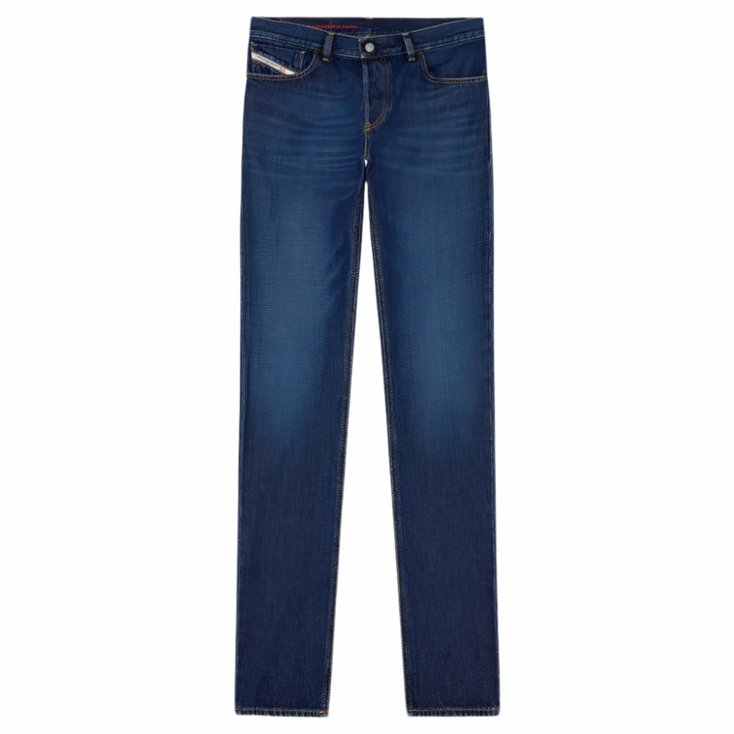 Travel Outfit Street Fashion Creative Look Diesel D-Sark Dark Blue Straight Fit Denim Jeans