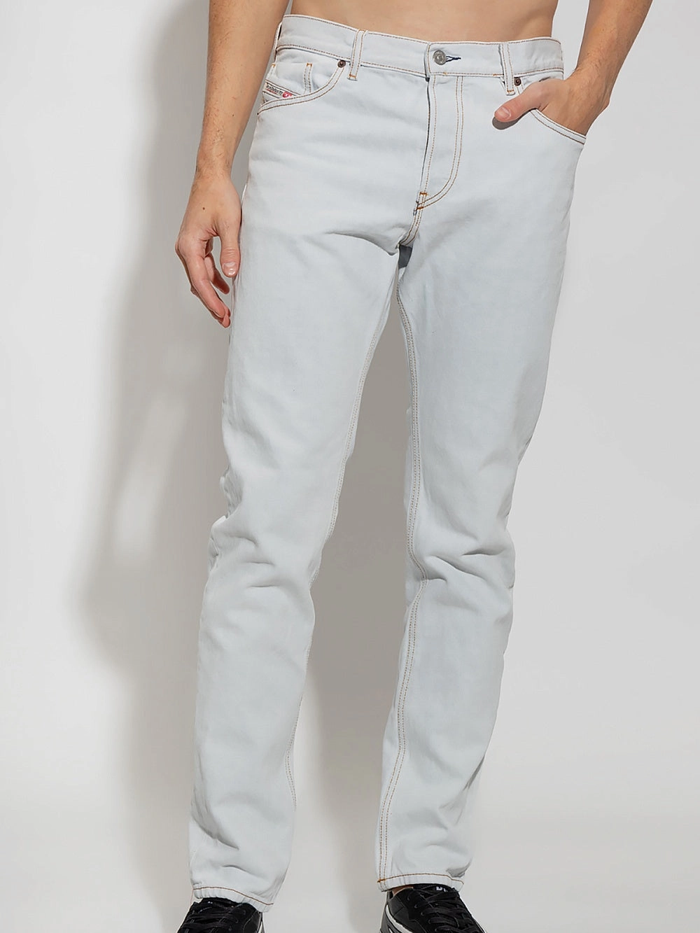 Diesel D-Sark Light Blue Straight-Leg Denim Jeans Daily Casual