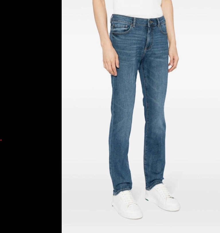 DL1961 Men Nick Blue Denim Slim Fit Stretch Cotton Jeans Seaside Timeless Piece Effortless casual